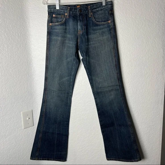 7 for all Mankind Flair Denim Jean with “A” embroidered pocket size 27 - Picture 4 of 17